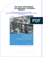 Download textbook Domestic Law In International Investment Arbitration 1St Edition Hepburn ebook all chapter pdf 