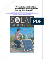 Download textbook Diy Solar Projects Updated Edition Small Projects To Whole Home Systems Tap Into The Sun Schmidt ebook all chapter pdf 