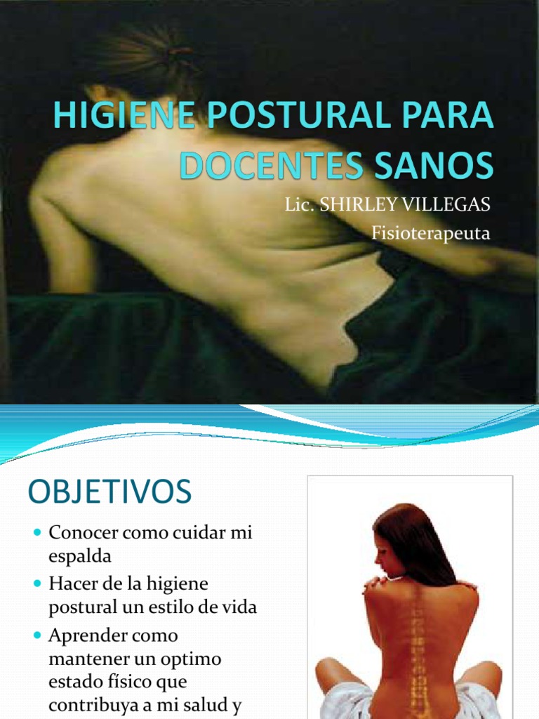 Higiene Postural para Cuidar la Espalda | PDF | Salud pública ...