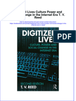 PDF Digitized Lives Culture Power and Social Change in The Internet Era T V Reed Ebook Full Chapter