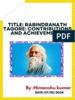 A PPT On Rabindranath Tagore