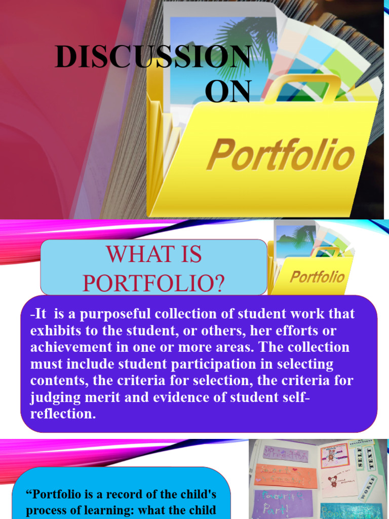 Understanding Student Portfolios | PDF | Résumé | Behavior Modification