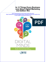 Textbook Digital Minds 12 Things Every Business Needs To Know About Digital Marketing 2Nd Edition Wsi Ebook All Chapter PDF