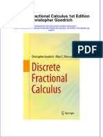PDF Discrete Fractional Calculus 1St Edition Christopher Goodrich Ebook Full Chapter