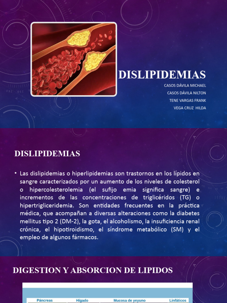 DISLIPIDEMIAS | PDF | Hipercolesterolemia | Lipoproteína