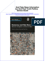 Full Chapter Democracy and Fake News Information Manipulation and Post Truth Politics Serena Giusti PDF
