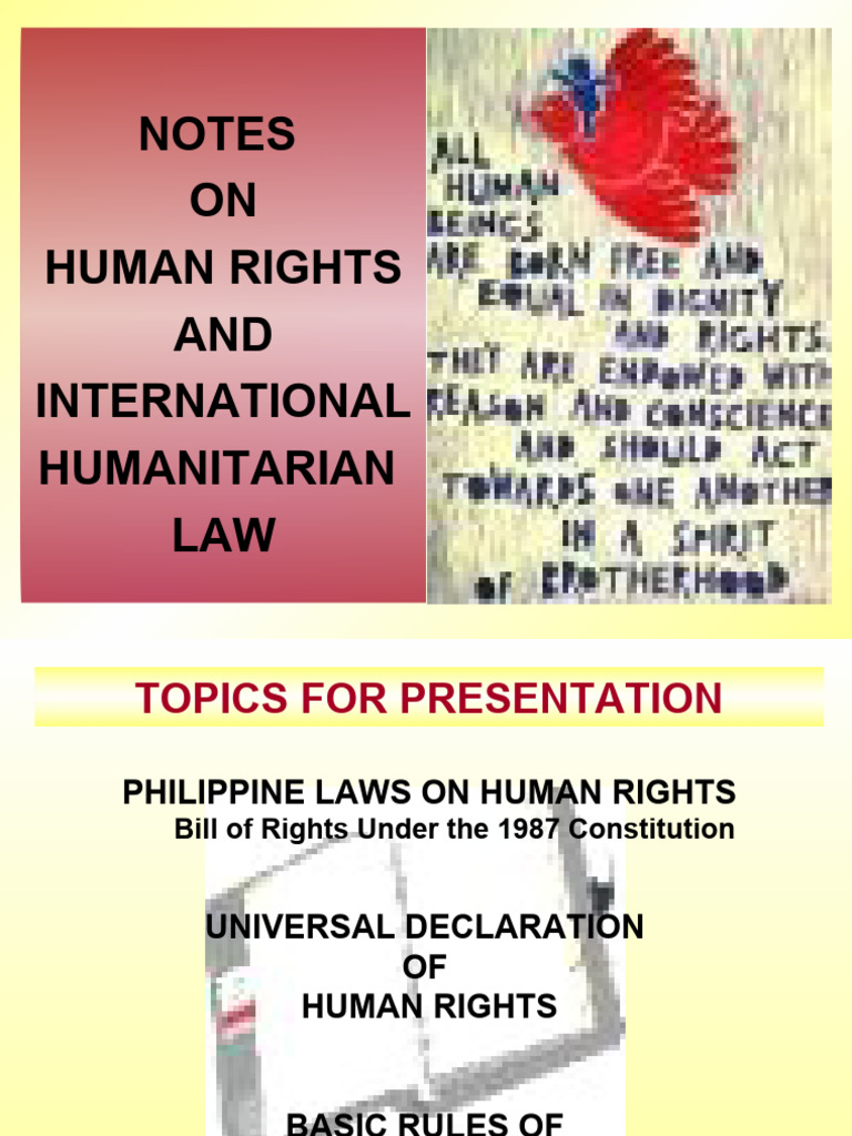 Philippine Human Rights Overview | PDF | International Humanitarian Law ...