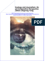 Textbook Digital Technology and Journalism An International Comparative Perspective 1St Edition Jingrong Tong Ebook All Chapter PDF