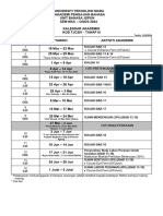 Kalendar Akademik TJC501 Mac-Ogos 2024