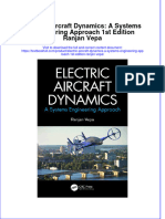 PDF Electric Aircraft Dynamics A Systems Engineering Approach 1St Edition Ranjan Vepa Ebook Full Chapter