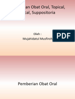 Pemberian Obat Oral, Topical, Bucal, Suppositoria