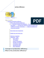 Concept of production efficiency