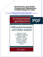 Download full chapter Differential Geometry And Global Analysis Contemporary Mathematics 777 777Th Edition Bang Yen Chen pdf docx