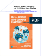 Download full chapter Digital Business And E Commerce Management 7Th Edition Dave Chaffey pdf docx
