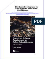 Download pdf Embedded Software Development For Safety Critical Systems 2Nd Edition Chris Hobbs ebook full chapter 