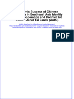 Economic Success of Chinese Merchants in Southeast Asia Identity Ethnic Cooperation and Conflict 1st Edition Janet Tai Landa (Auth.)