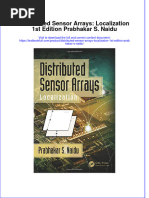 Textbook Distributed Sensor Arrays Localization 1St Edition 