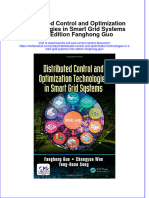 Download textbook Distributed Control And Optimization Technologies In Smart Grid Systems First Edition Fanghong Guo ebook all chapter pdf 