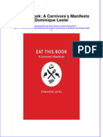 Download textbook Eat This Book A Carnivores Manifesto Dominique Lestel ebook all chapter pdf 