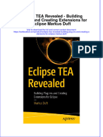 Textbook Eclipse Tea Revealed Building Plug Ins and Creating Extensions For Eclipse Markus Duft Ebook All Chapter PDF