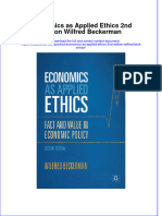 Download pdf Economics As Applied Ethics 2Nd Edition Wilfred Beckerman ebook full chapter 