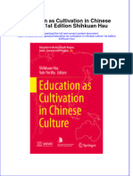 Download textbook Education As Cultivation In Chinese Culture 1St Edition Shihkuan Hsu ebook all chapter pdf 