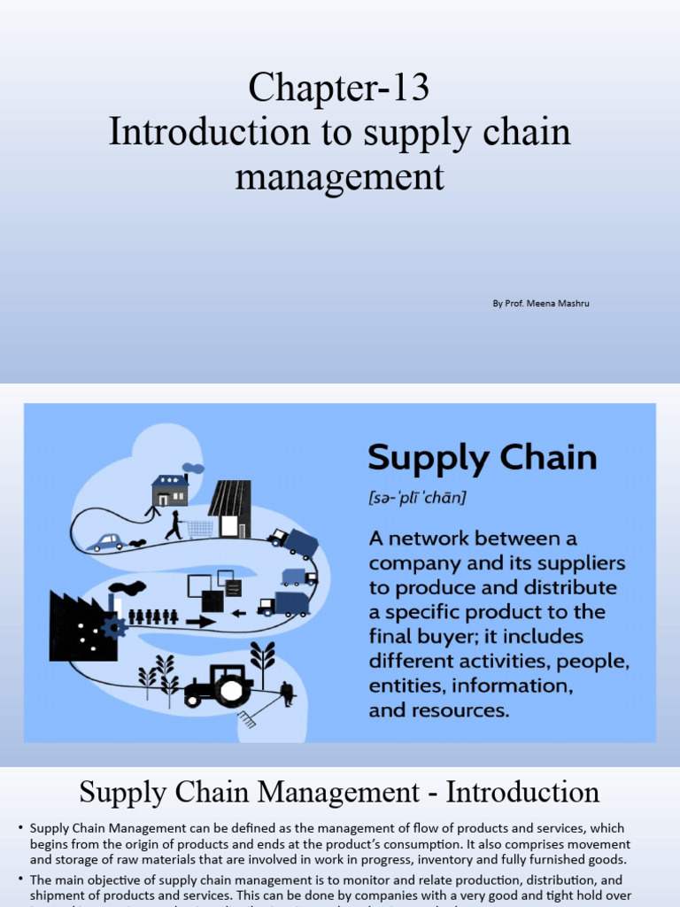 Introduction to Supply Chain Management | PDF | Supply Chain Management ...