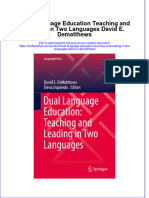 Download pdf Dual Language Education Teaching And Leading In Two Languages David E Dematthews ebook full chapter 