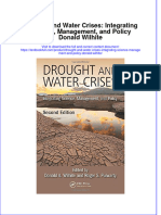 Download textbook Drought And Water Crises Integrating Science Management And Policy Donald Wilhite ebook all chapter pdf 