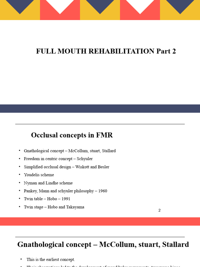 Full Mouth Rehabilitation Techniques | PDF | Dentistry Branches | Mouth