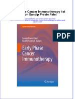 Download textbook Early Phase Cancer Immunotherapy 1St Edition Sandip Pravin Patel ebook all chapter pdf 