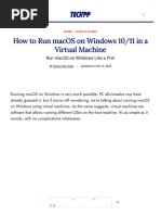 Run Macos Virtual Machine