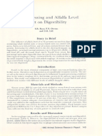 Corn Processing and Alfalfa Level Effect On Digestibility