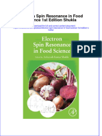 Textbook Electron Spin Resonance in Food Science 1St Edition Shukla Ebook All Chapter PDF