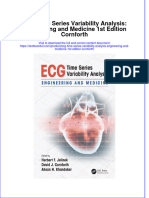 Textbook Ecg Time Series Variability Analysis Engineering and Medicine 1St Edition Cornforth Ebook All Chapter PDF