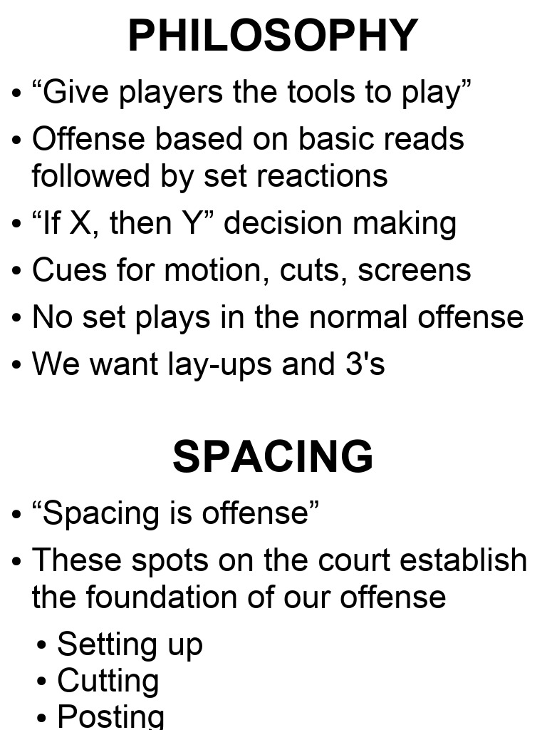 Basketball: Basics of A Pass and Cut Offense