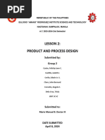 Group 2 Product and Process Design