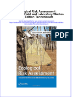 Download textbook Ecological Risk Assessment Innovative Field And Laboratory Studies 1St Edition Tannenbaum ebook all chapter pdf 