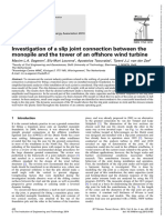 IET Renewable Power Gen - 2014 - Segeren - Investigation of A Slip Joint Connection Between The Monopile and The Tower of