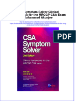 PDF Csa Symptom Solver Clinical Frameworks For The MRCGP Csa Exam Muhammed Akunjee Ebook Full Chapter