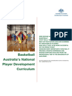 Basketball Australia's National Player Development Curriculum