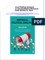 Download textbook Empirical Political Analysis Quantitative And Qualitative Research Methods Richard C Rich ebook all chapter pdf 