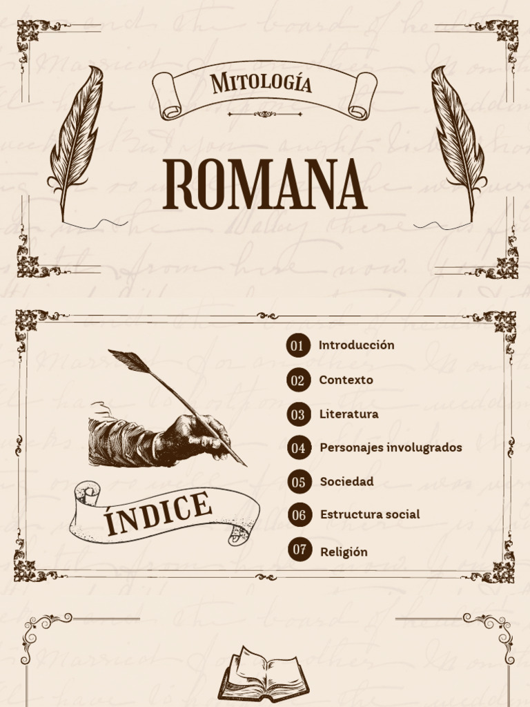 Proyecto Mitología Romana | PDF | imperio Romano | Roma antigua