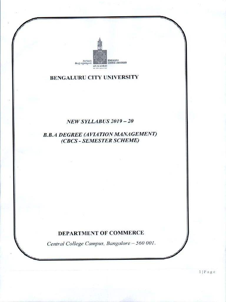 BBA AIRLINE AND AIRPORT MANAGEMENT COURSE DETAILS intelligence overview