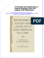 Download pdf Environment Society And Landscape In Early Medieval England Time And Topography Tom Williamson ebook full chapter 