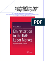 Download textbook Emiratization In The Uae Labor Market Opportunities And Challenges 1St Edition Georgia Daleure Auth ebook all chapter pdf 