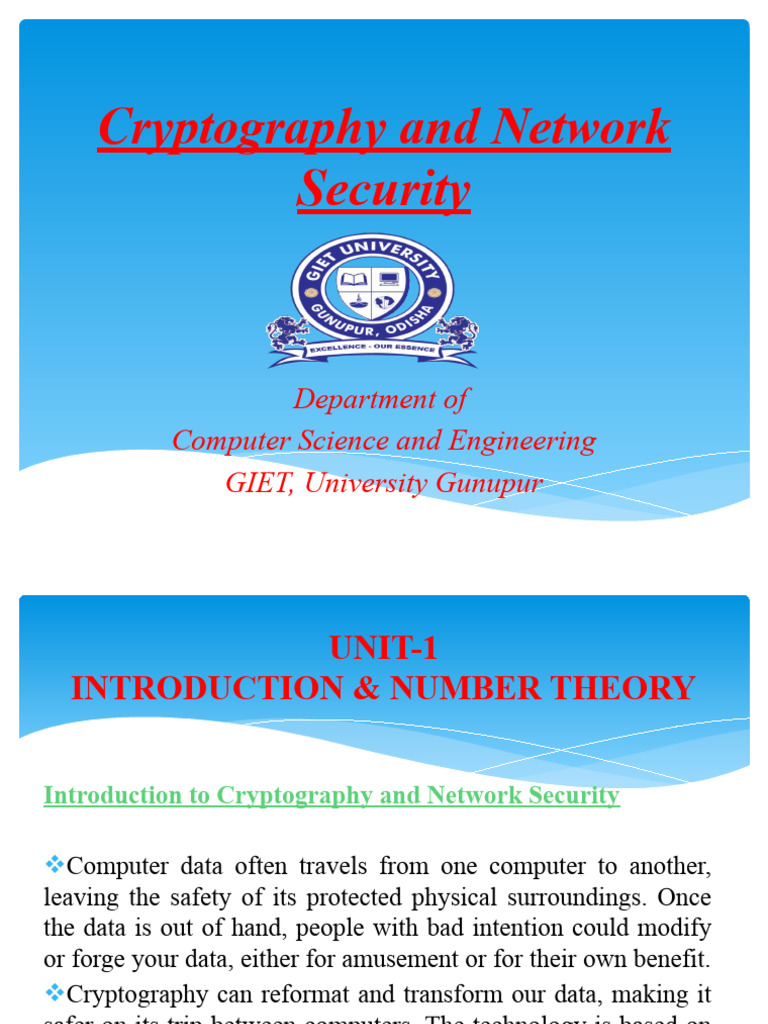 Cns mod 1 pdf cryptography key cryptography 