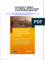 Textbook Enhancements in Applied Geomechanics Mining and Excavation Simulation and Analysis Adam Sevi Ebook All Chapter PDF