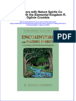 Textbook Encounters With Nature Spirits Co Creating With The Elemental Kingdom R Ogilvie Crombie Ebook All Chapter PDF