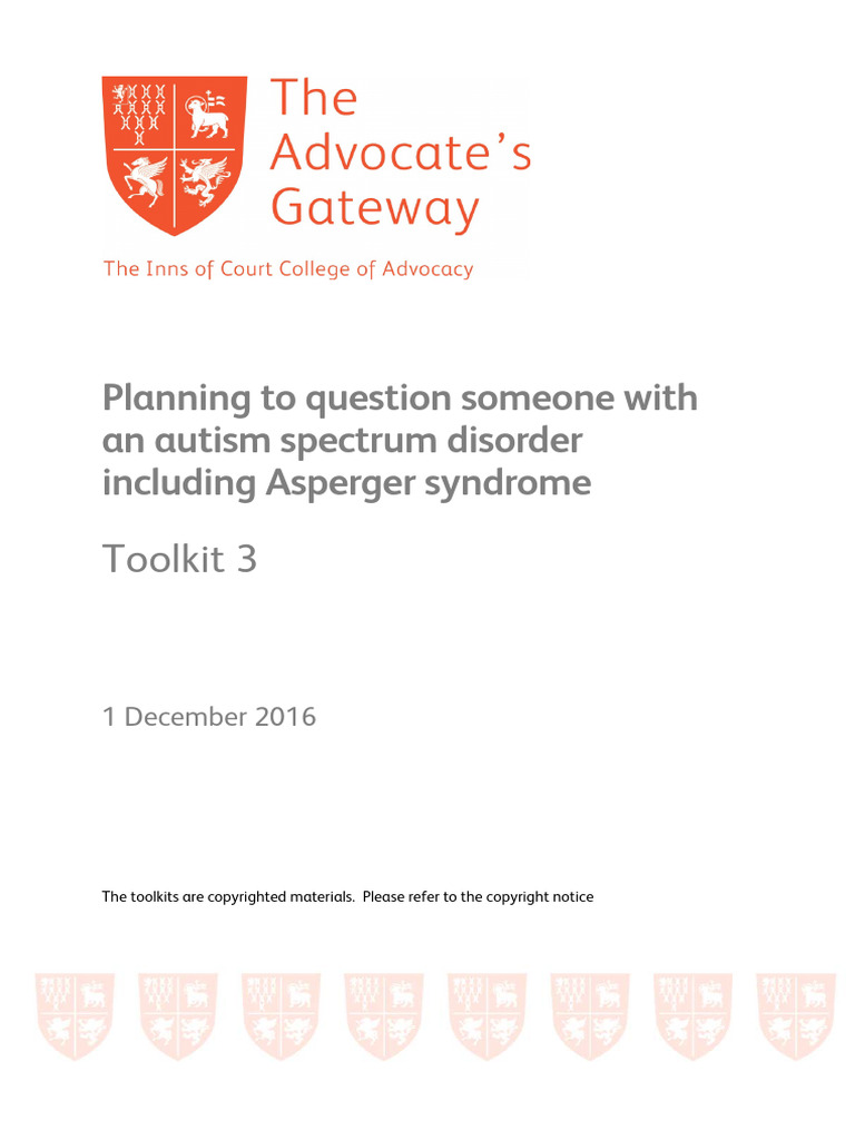3 Planning To Question Someone With An Autism Spectrum Disorder ...